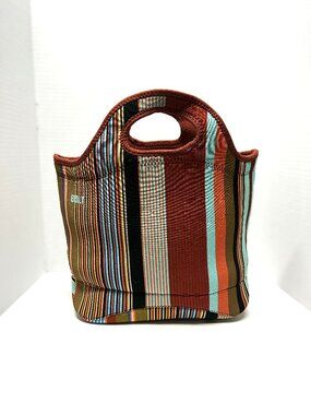 BUILT neoprene striped lunch tote